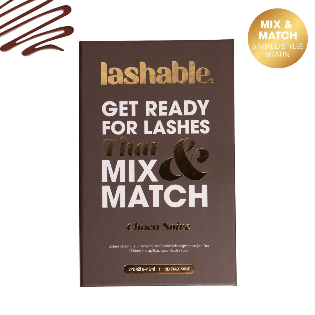 Lashable CHOCO NOIRE - braune Wimpern